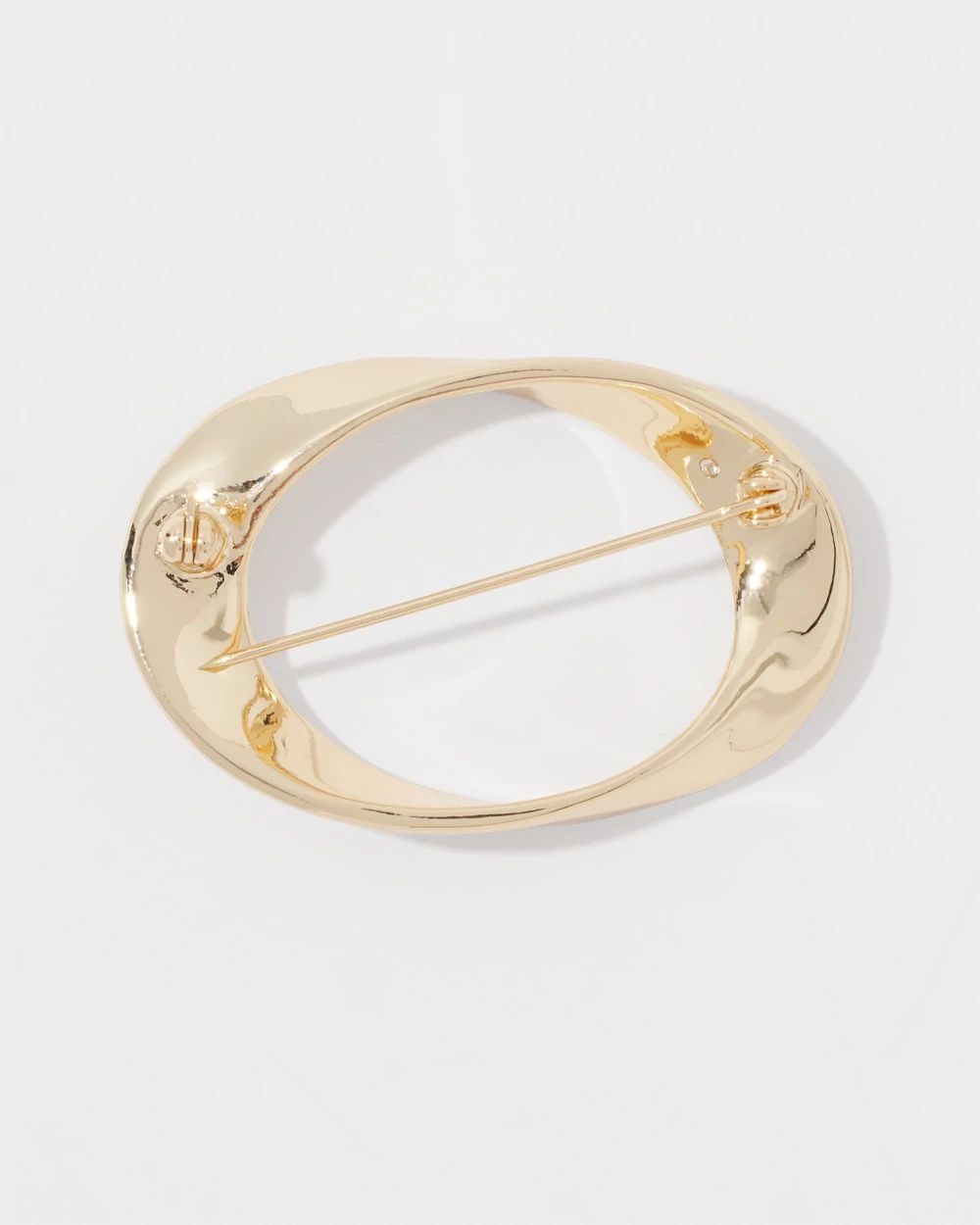 Gold Twisted Brooch