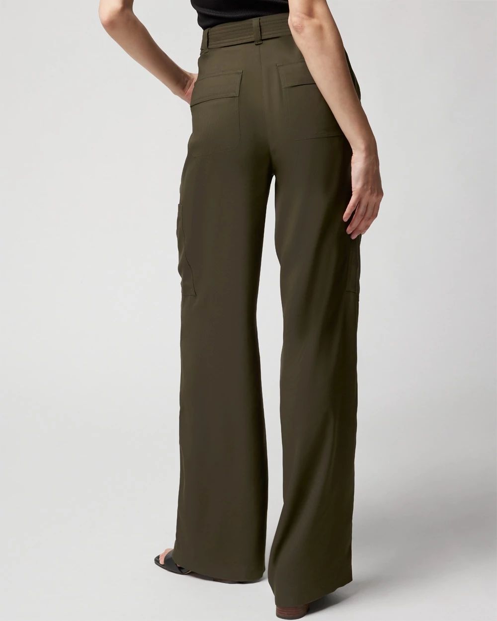 Belted Utility Wide Leg Trouser