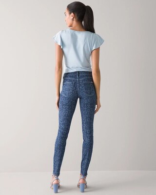 Mid-Rise Everyday Soft Denim™ Damask Print Skinny Jeans