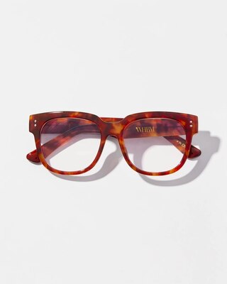 Tortoise Square Reading Glasses click to view larger image.