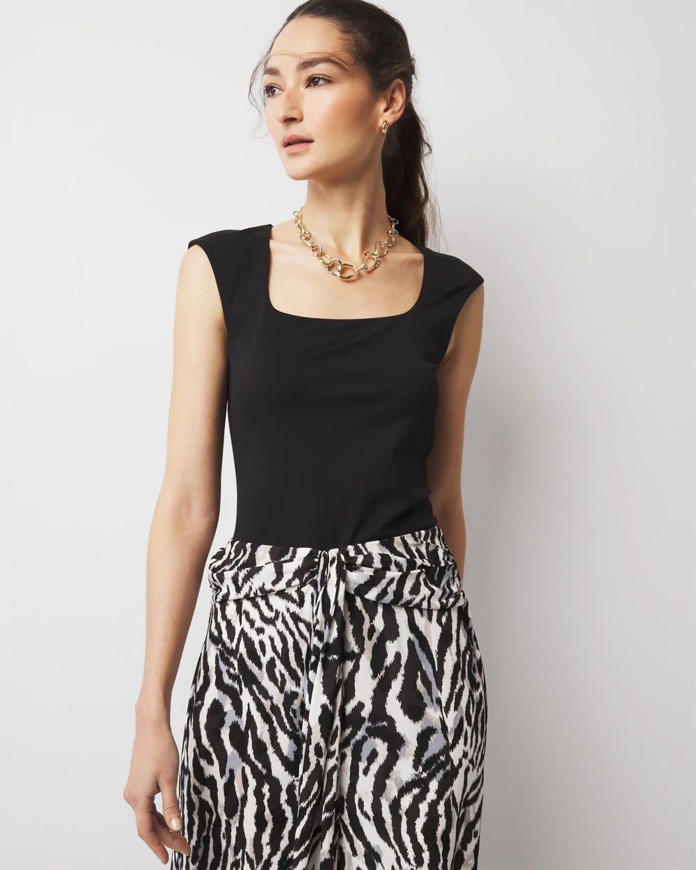 WHBM FORME™ All Ways Stretch Square Neck Top