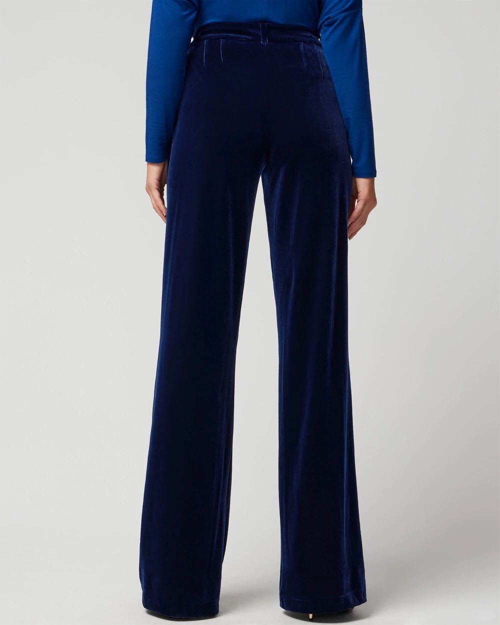 WHBM® Luna Wide Leg Velvet Trousers