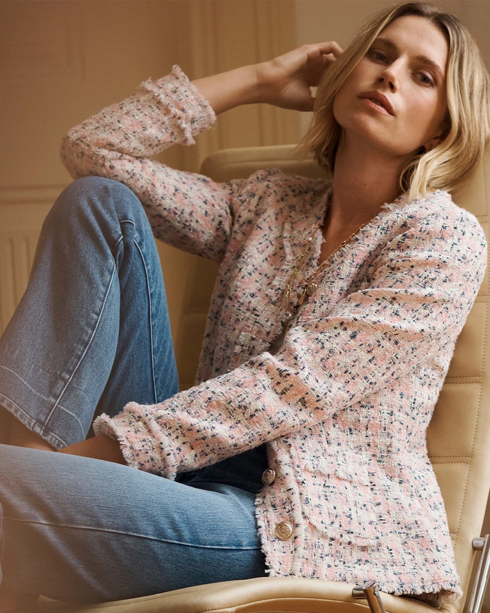 Shimmery Tweed Jacket