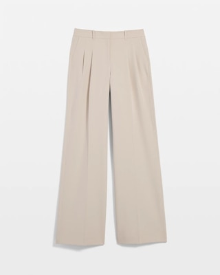 Pleated Wide Leg Pants click to view larger image.