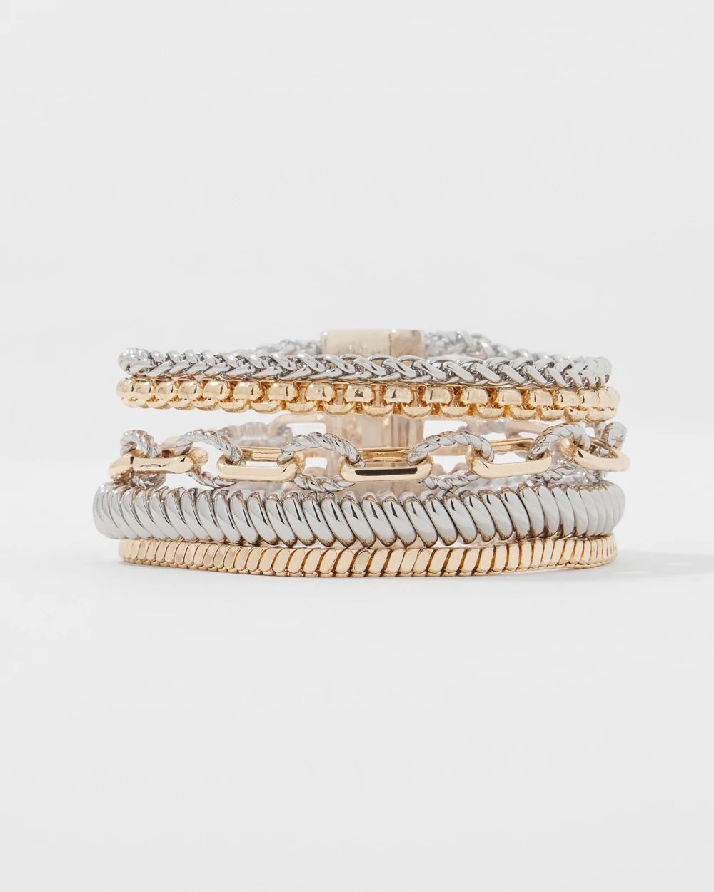 Mixed Metal Chain Bracelet
