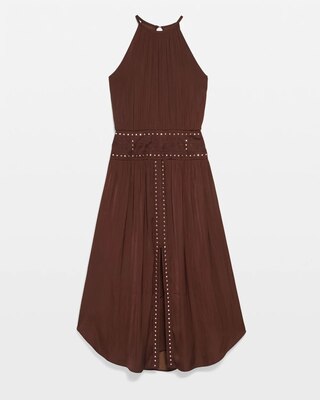 Petite Halter Studded Midi