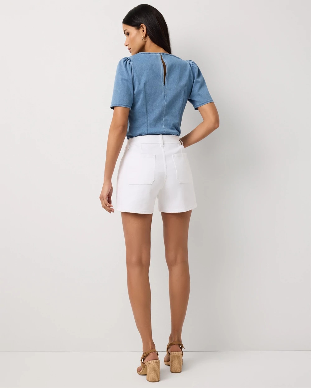 High Rise Denim Short - image 2