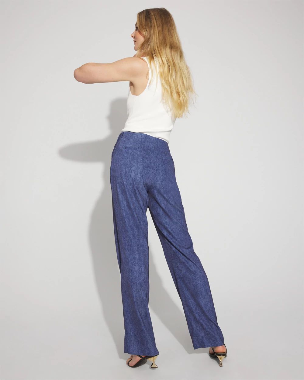 Denim Print Trouser
