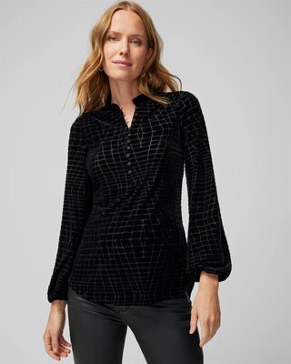 Velvet Burnout Tunic