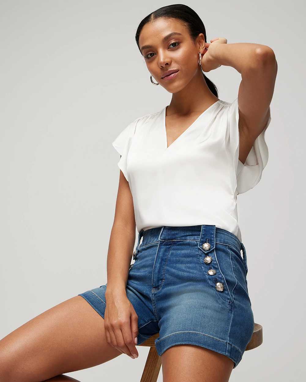 Black house white market shorts discount