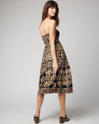 Strapless Knit Fit & Flare Dress
