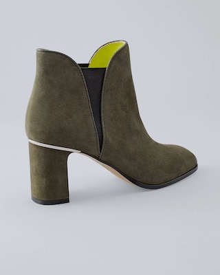 Mid-Heel Suede Ankle Boots click to view larger image.