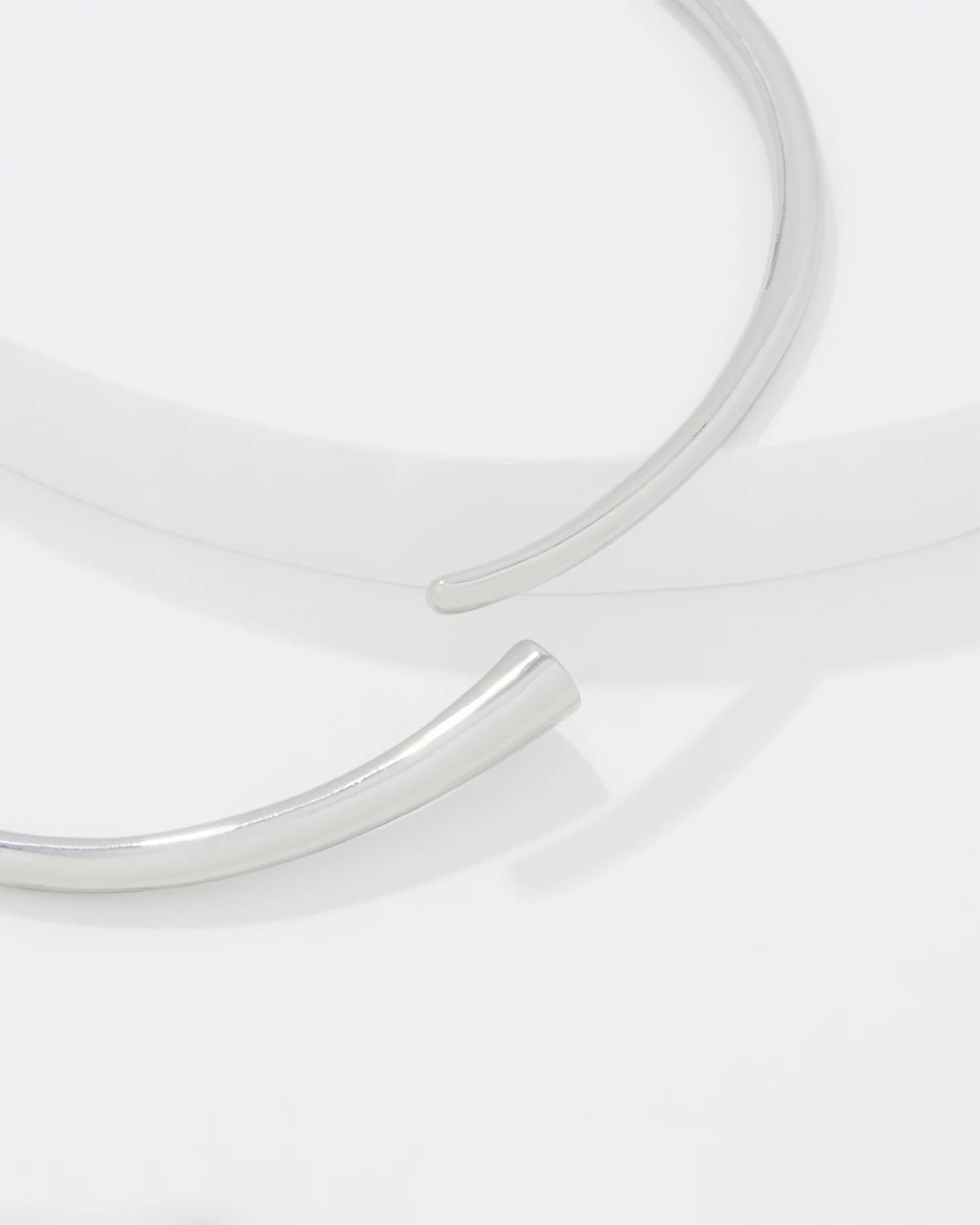 Silver Sculptural Collar - image 4