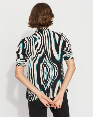 Elbow Sleeve Y-Neck Shirt click to view larger image.