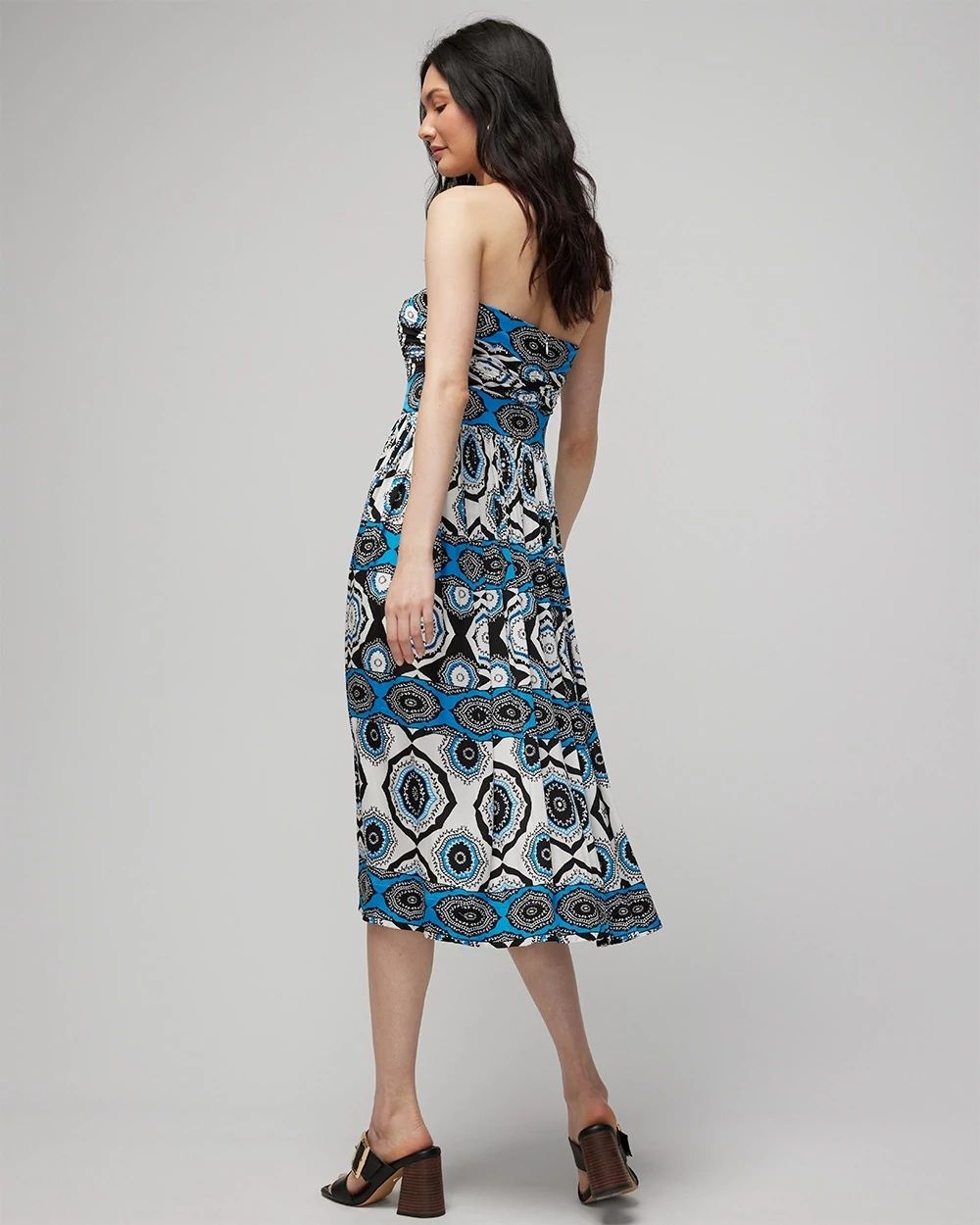 Strapless Knit Fit & Flare Dress