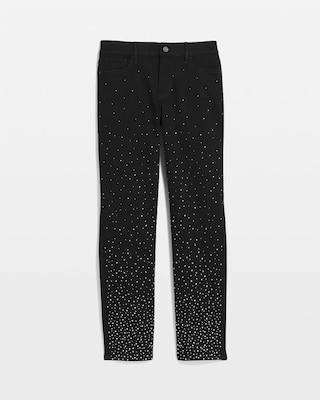 Embellished Mid Rise Slim Jean click to view larger image.