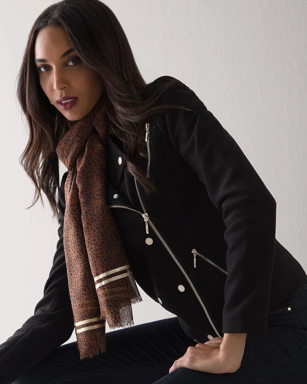 Leopard Oblong Scarf