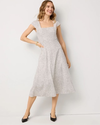 Poplin Midi Dress