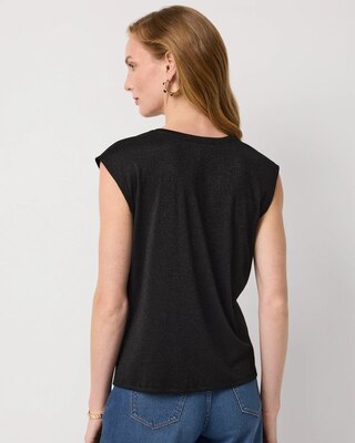 Metallic Knit Tank click to view larger image.