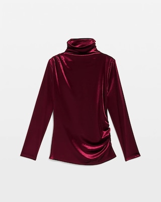 WHBM FORME™ Long Sleeve Velvet Top click to view larger image.