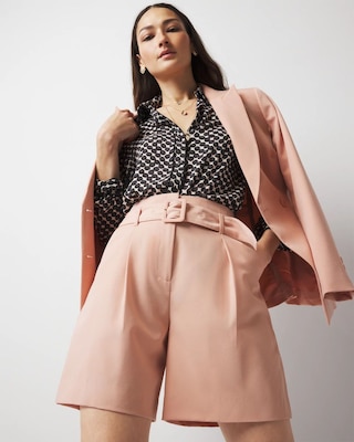 Extra High-Rise Belted Tailored Shorts click to view larger image.