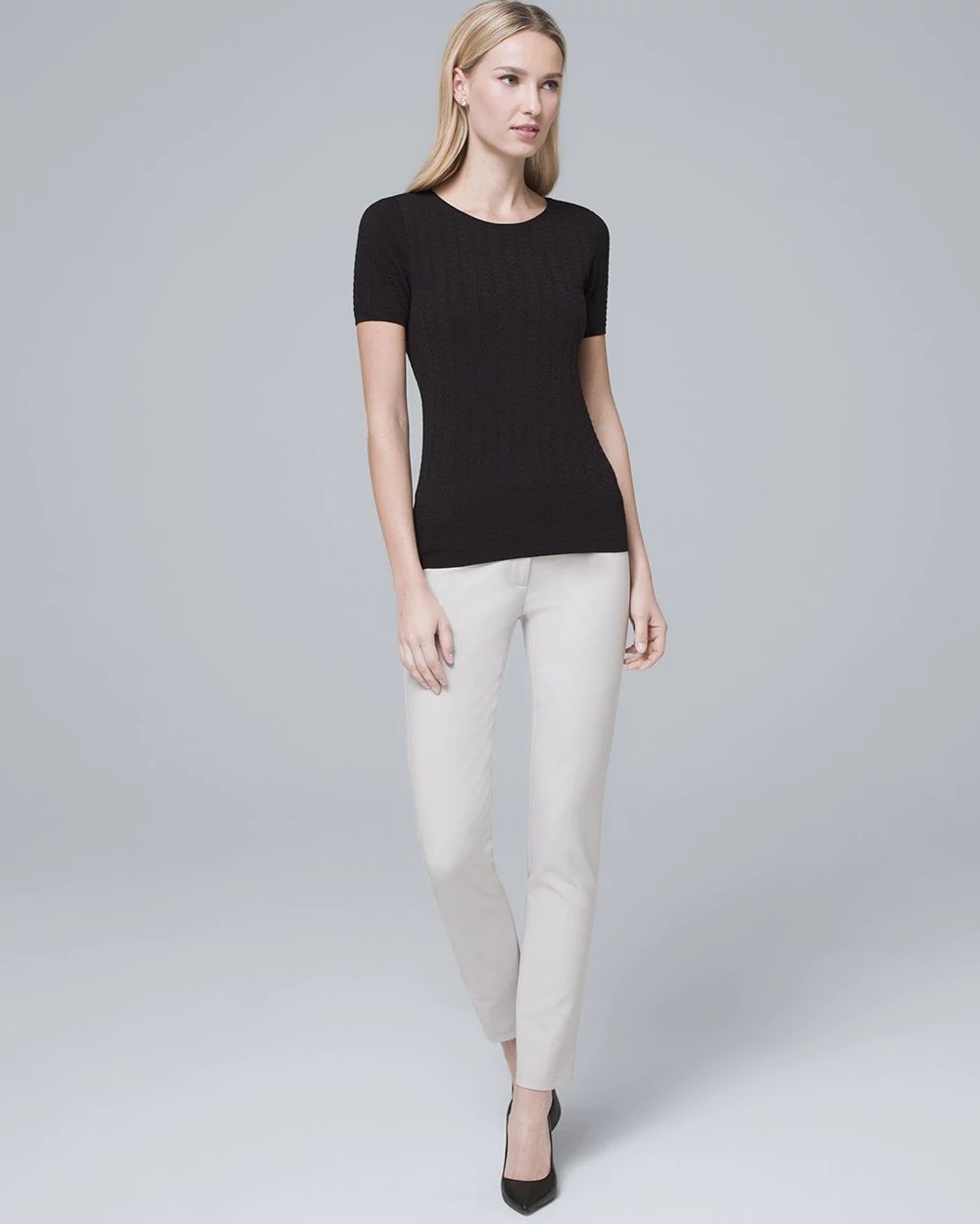 Comfort Stretch Slim Ankle Pants click to view larger image.