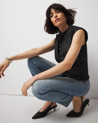 Poplin Twist Shirt click to view larger image.