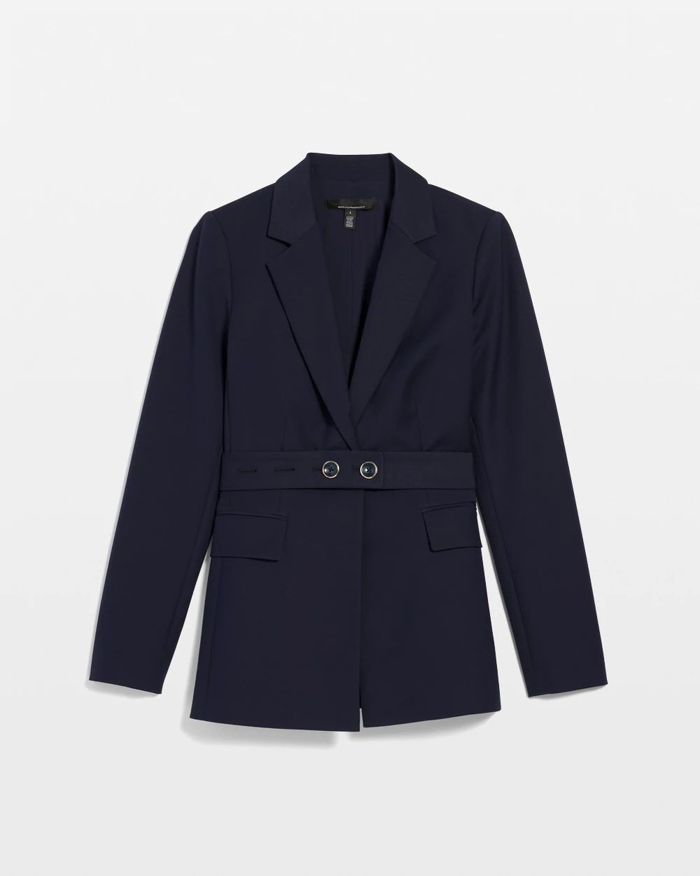 Belted One-Button Blazer in Comfort Stretch