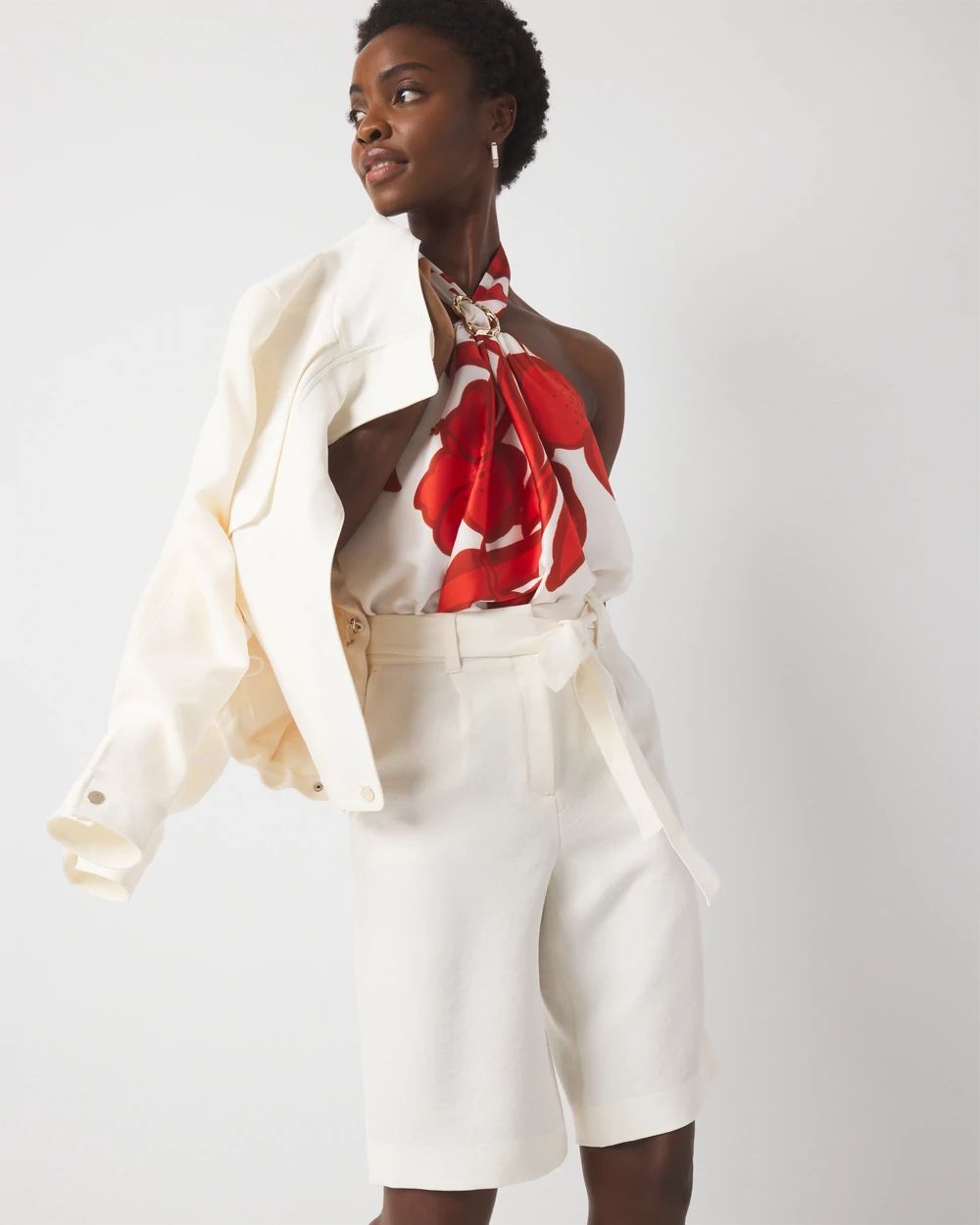 Extra High-Rise Belted Bermuda Short