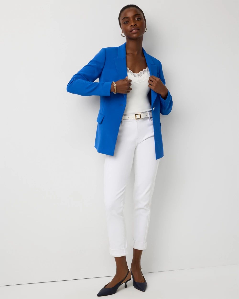 Petite Crepe Blazer
