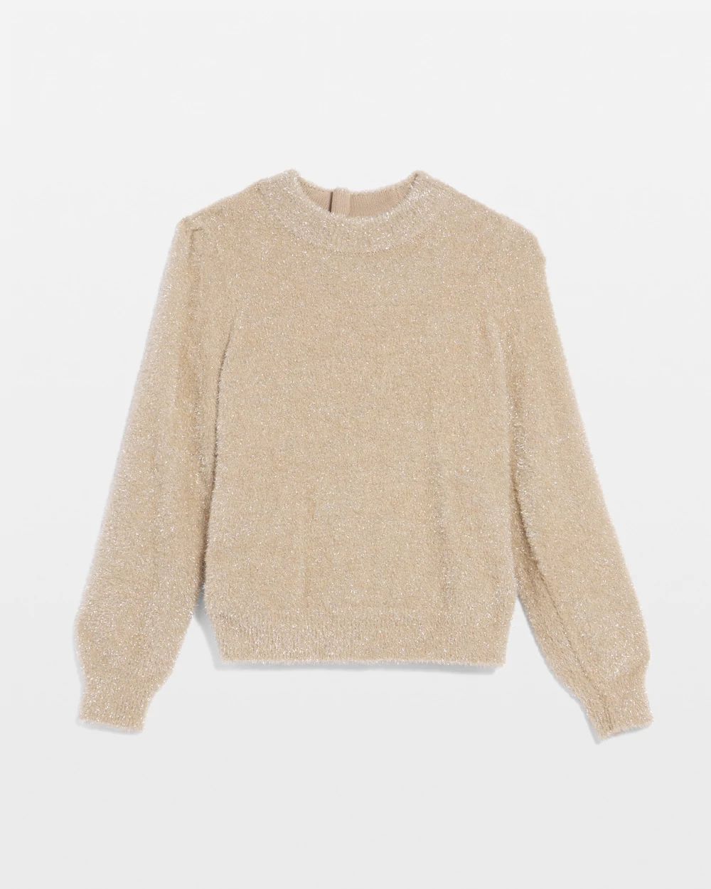 Petite Tinsel Trim Sweater