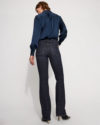 Petite Mid-Rise Bootcut Jeans click to view larger image.