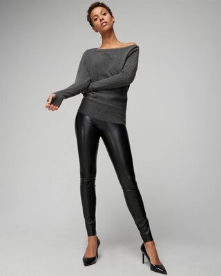 Asymmetrical Shoulder Pullover Sweater