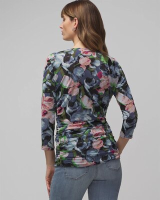 3/4 Sleeve Reversible Mesh Top click to view larger image.