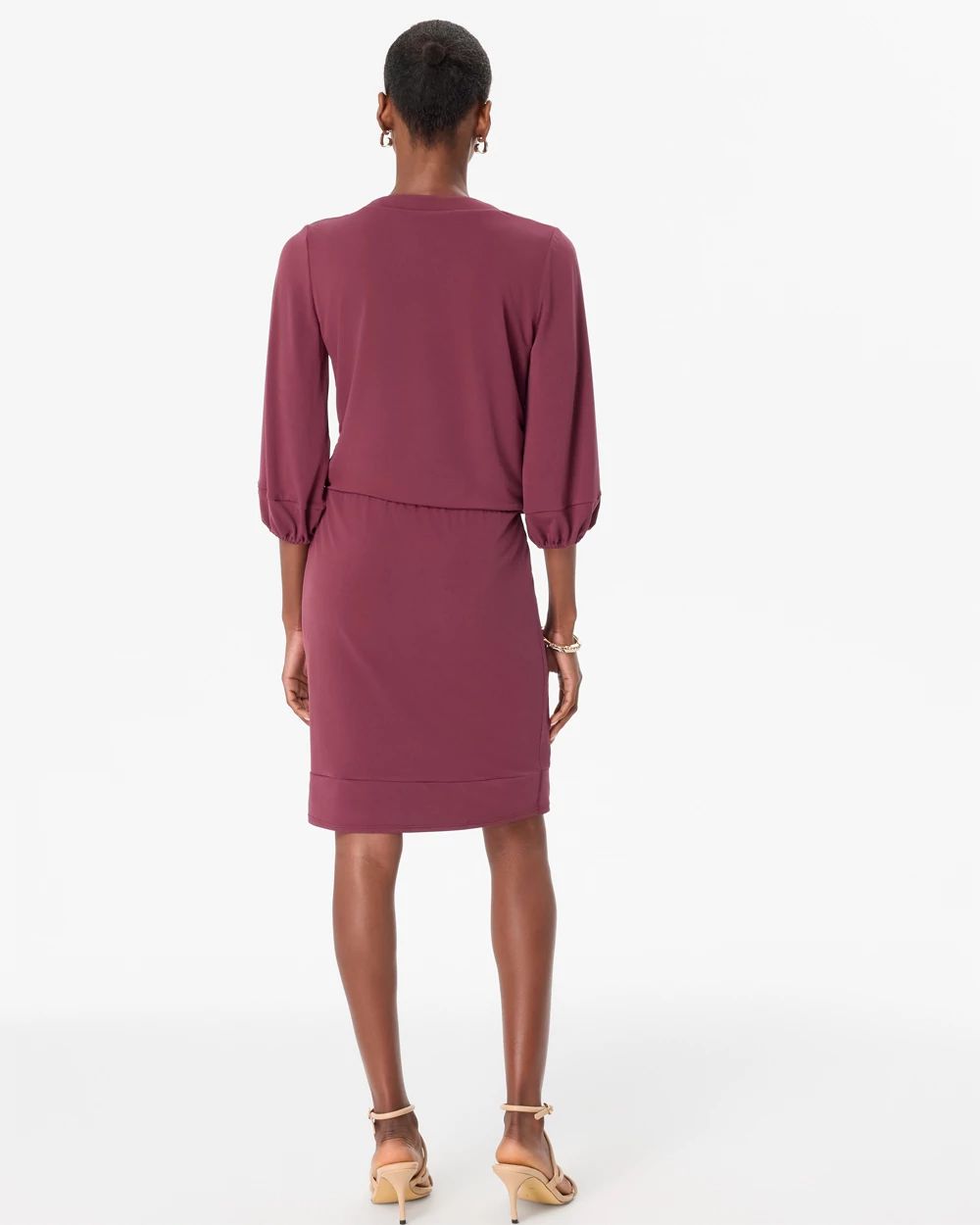 V-neck Mini Dress click to view larger image.