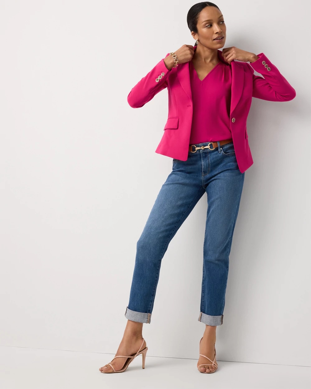 Mid Rise Girlfriend Ankle Jean