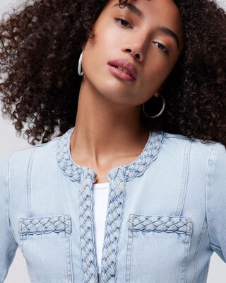 WHBM® Stylist Braided Cropped Jacket