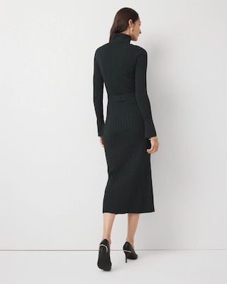 Petite Turtleneck Sweater Midi Dress click to view larger image.