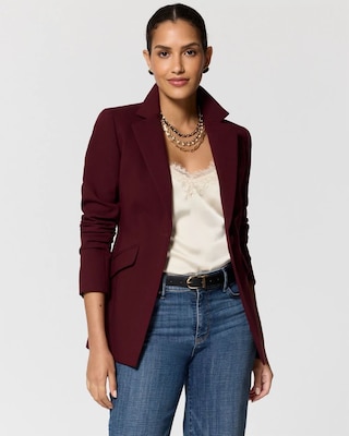 WHBM® Luxe Stretch One-Button Blazer