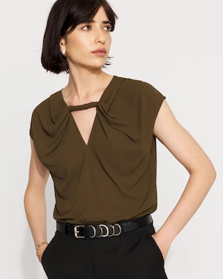 Twist-Neck Keyhole Shell