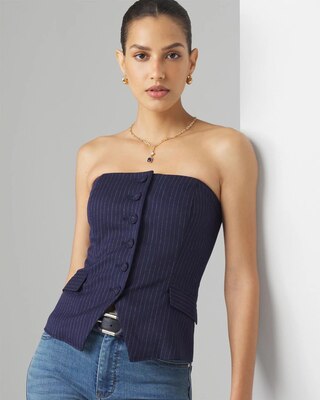 Pinstripe Bustier