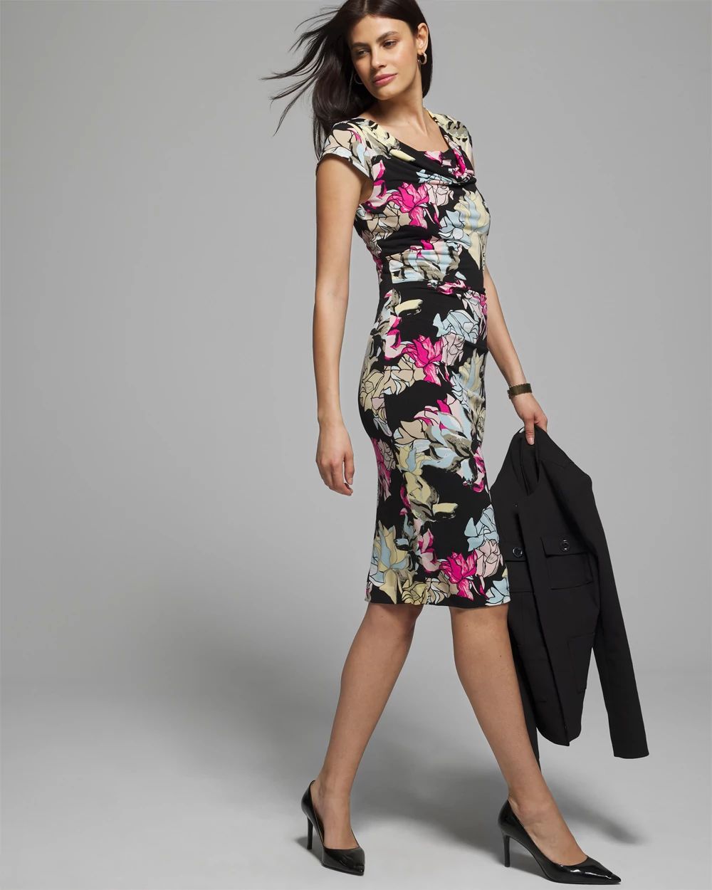 Outlet WHBM Draped Sheath Dress