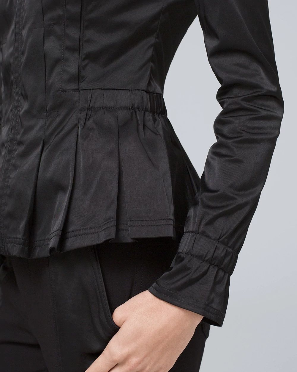 Smocked Anorak Jacket