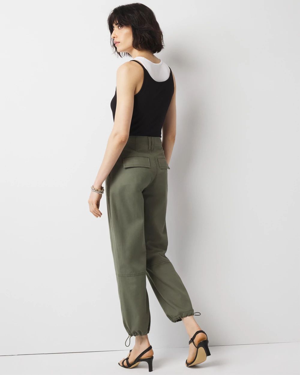 High-Rise Pret Relaxed Utility Ankle Pant