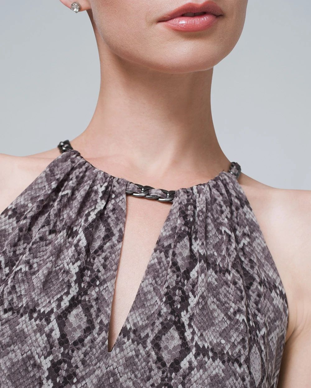 Snake-Print Jumpsuit