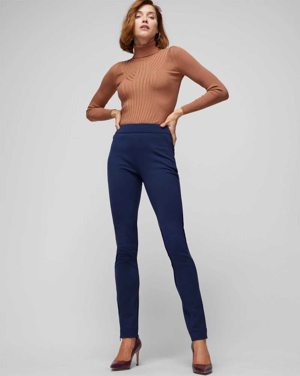 Women's black stretch deals skinny trousers