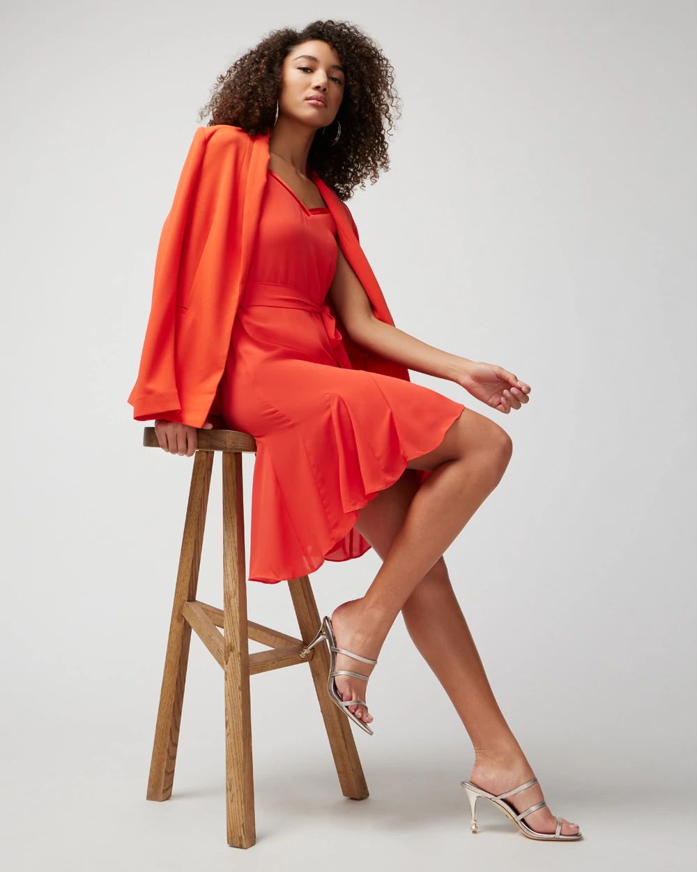 Sleeveless Godet Dress