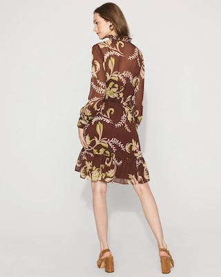 Floral Blouson Dress click to view larger image.