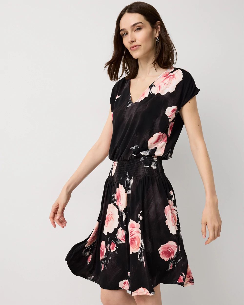 Petite Smocked Waist Dress