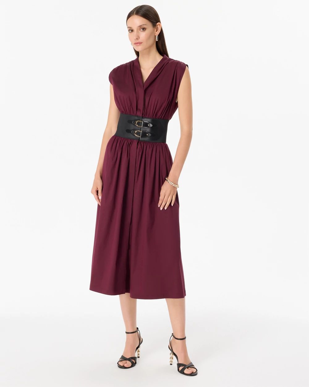 Belted Midi Dress